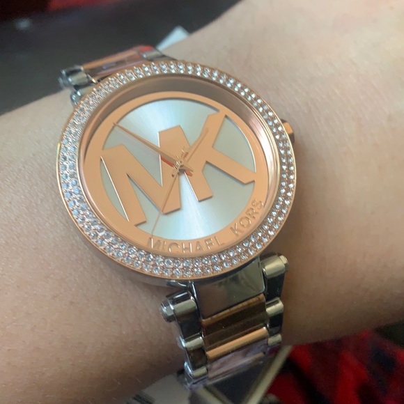 New Michael Kors MK6314 Parker Silver Dial Two Tone brand new with box and tag - Picture 1 of 9